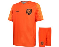 Kit de football à domicile de l'équipe nationale néerlandaise de football - Championnat d'Europe 2024 - Orange - Kit de football pour enfants - Maillot et short - Garçons et filles - 128 Image