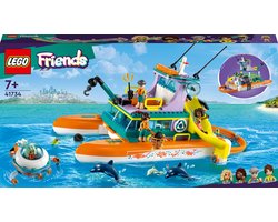 LEGO Friends - 41734 - Bateau de sauvetage en mer - Ensemble de jouets pour filles et garçons