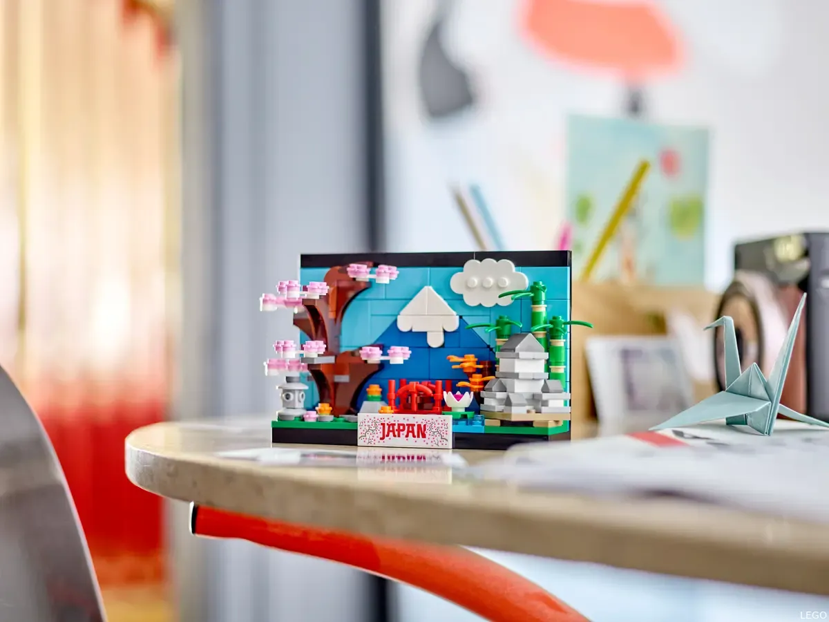 CARTE POSTE LEGO Japon