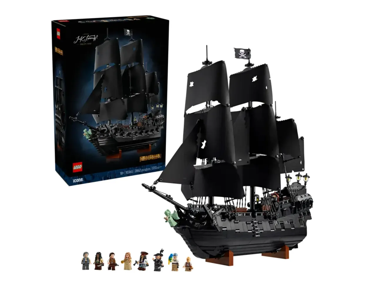 Icônes LEGO Pirates des Caraïbes Capitaine Jack Sparrowsd Ship (1)