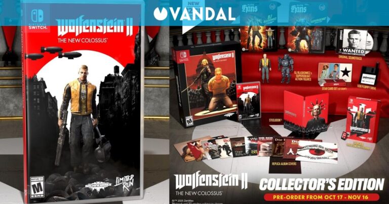 Wolfenstein 2 sortira en « vrai » format physique sur Switch, avec une édition collector spectaculaire