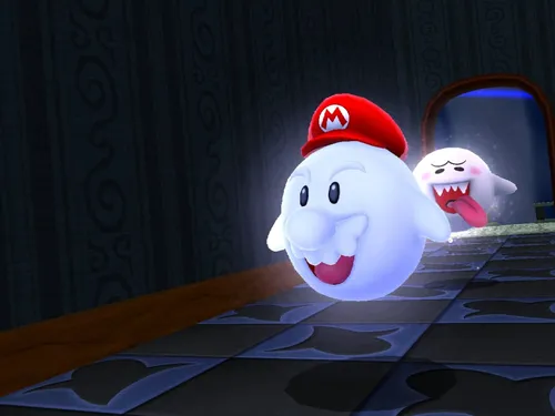 Capture d'écran du fantôme de Super Mario Galaxy