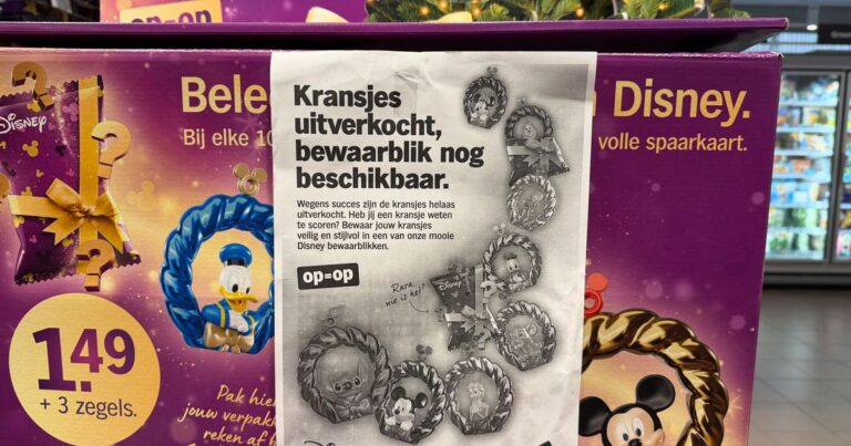 Les boules de Noël Disney sont-elles déjà épuisées chez Albert Heijn ?