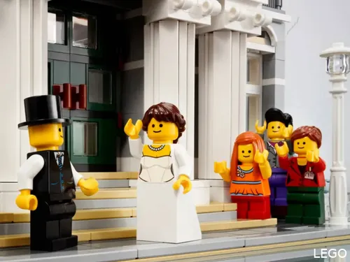 Mairie LEGO en gros plan