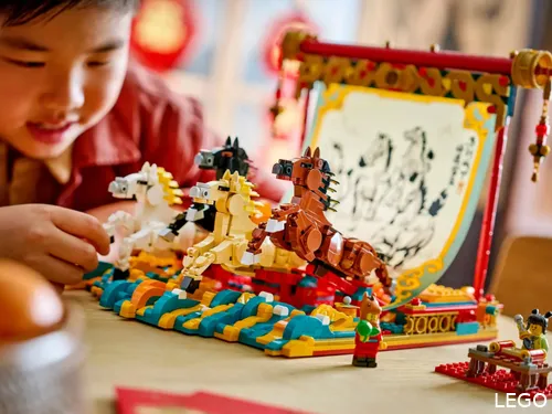 Chevaux LEGO du Nouvel An chinois
