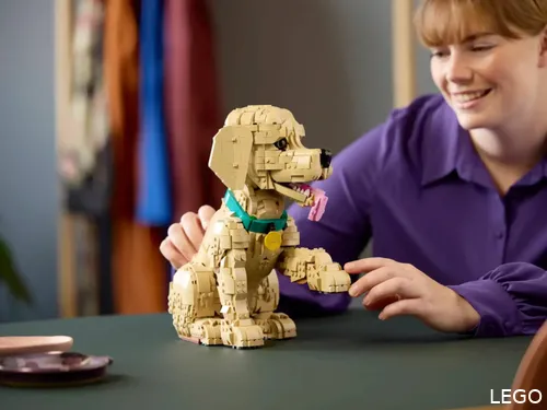 LEGO ICONS Chiot Golden Retriever 11384