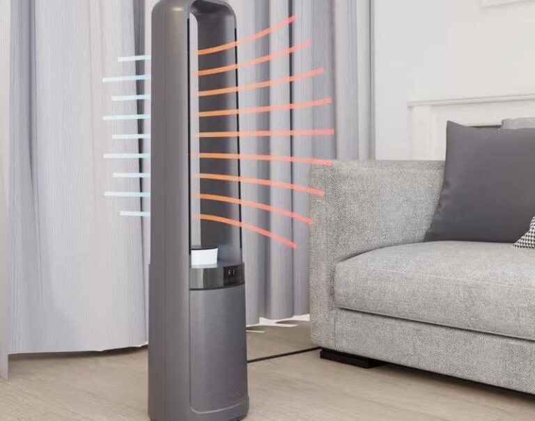 Cascade d'action avec ventilateur sans pales qui peut également chauffer