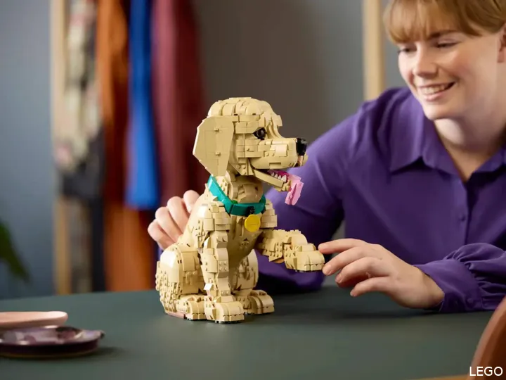 LEGO ICONS Chiot Golden Retriever 11384