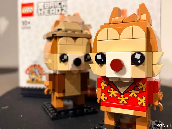 LEGO BrickHeadz Chip et Dale Review xgn Gros plan