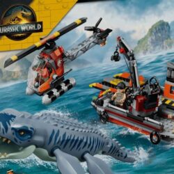 Le nouvel ensemble LEGO Jurassic World libère un Mosasaurus en haute mer