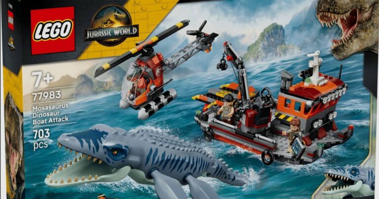 Le nouvel ensemble LEGO Jurassic World libère le dinosaure le plus effrayant de la mer sur votre planche