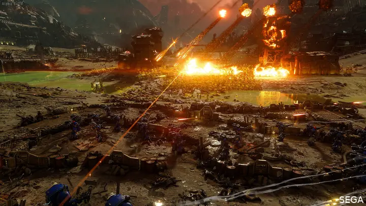 Bombardement de Total War Warhammer 40k