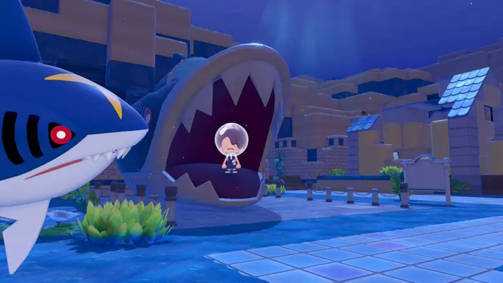 Sous-marin Sharpedo du bassin pétillant Pokémon Pokopia