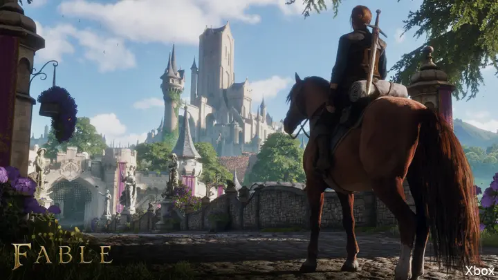 Vue du cheval de fable